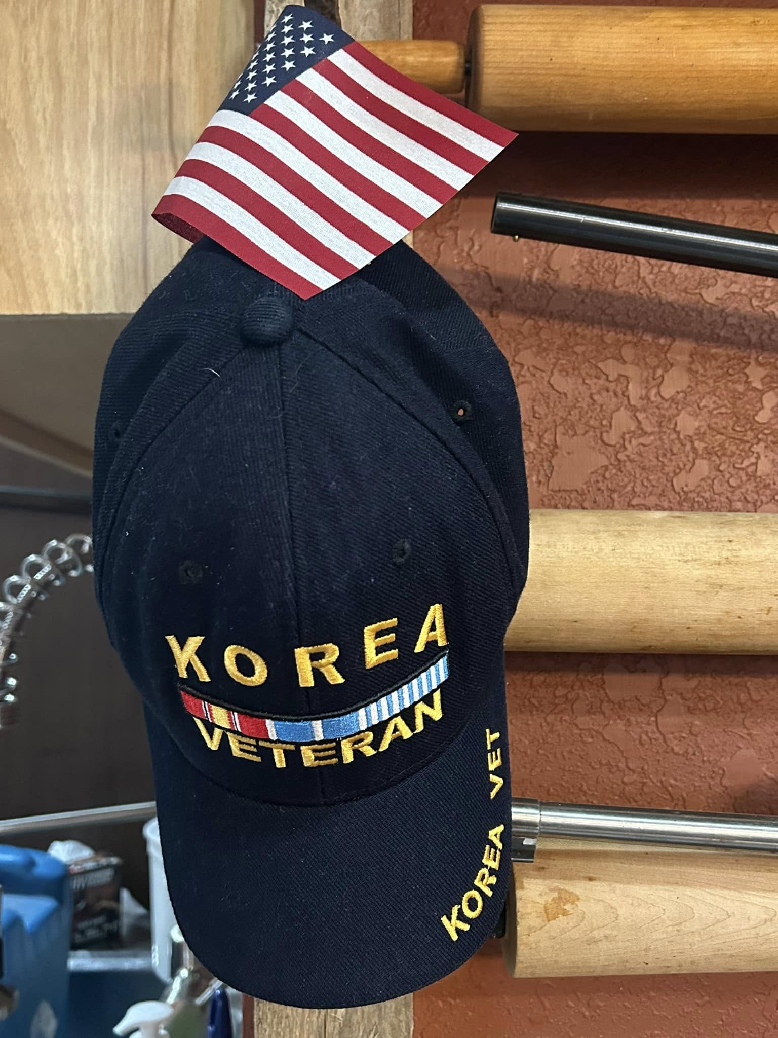 Veterans and first responders gathered after a pheasant hunt